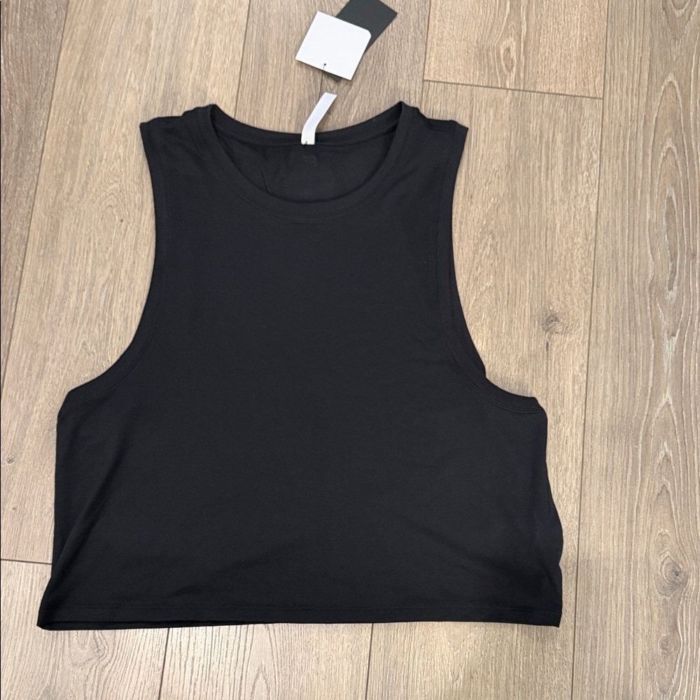 Fabletics Black Sleeveless Crop Top